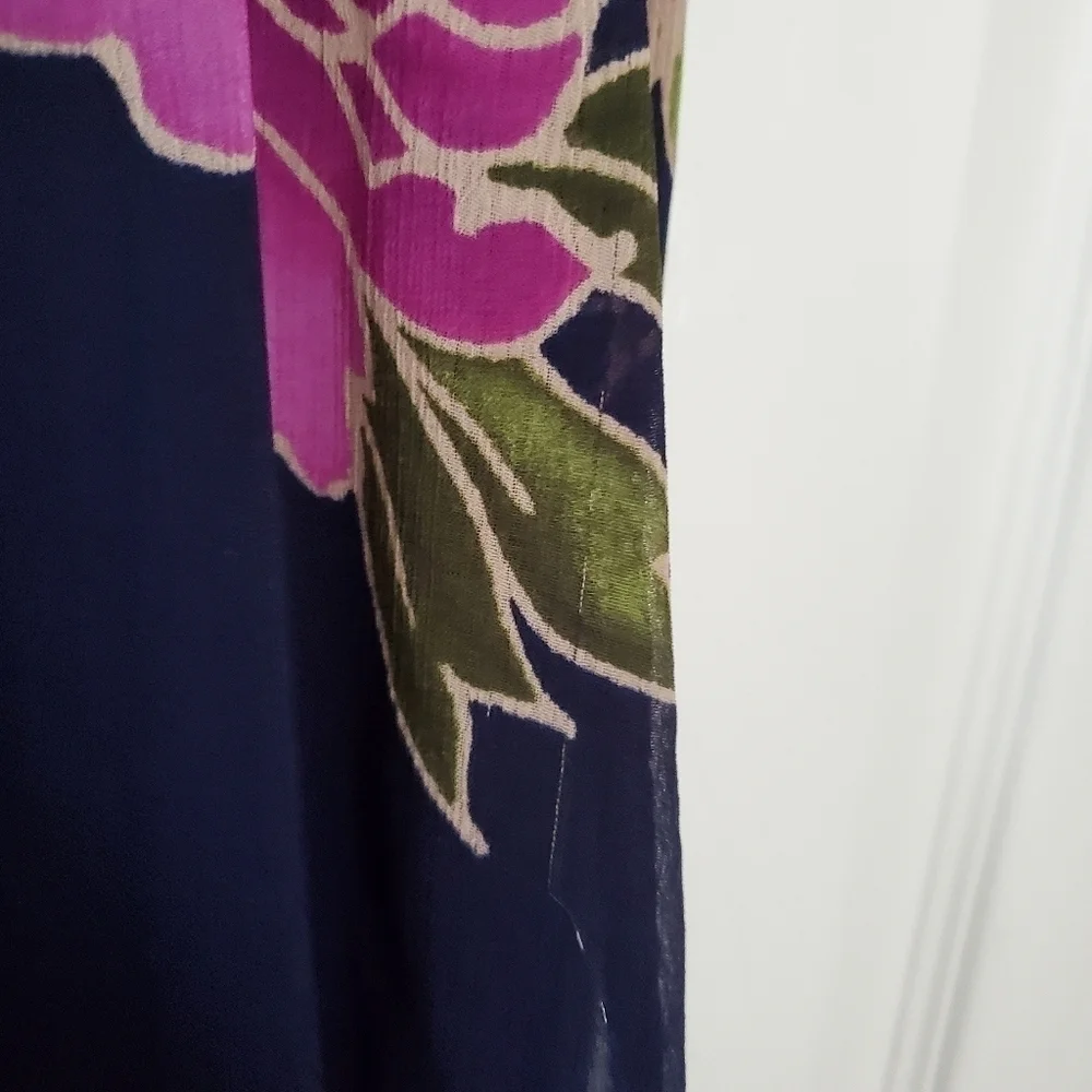 STRAPLESS Floral Maxi Dress with Cute Ruffle Top Detail - Picture 13 of 14